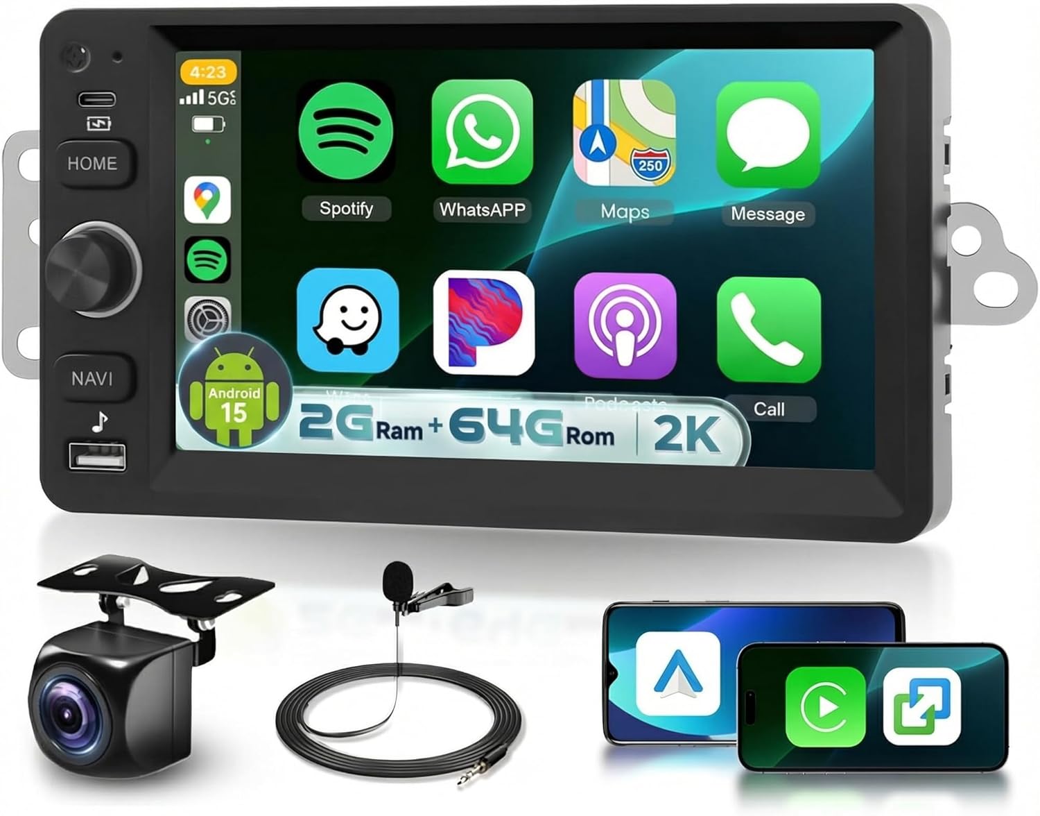 2G+64G Car Radio for 2003-2006 Chevrolet Chevy Silverado Impala Tahoe GMC Sierra Yukon Hummer H2,Sellrich 7