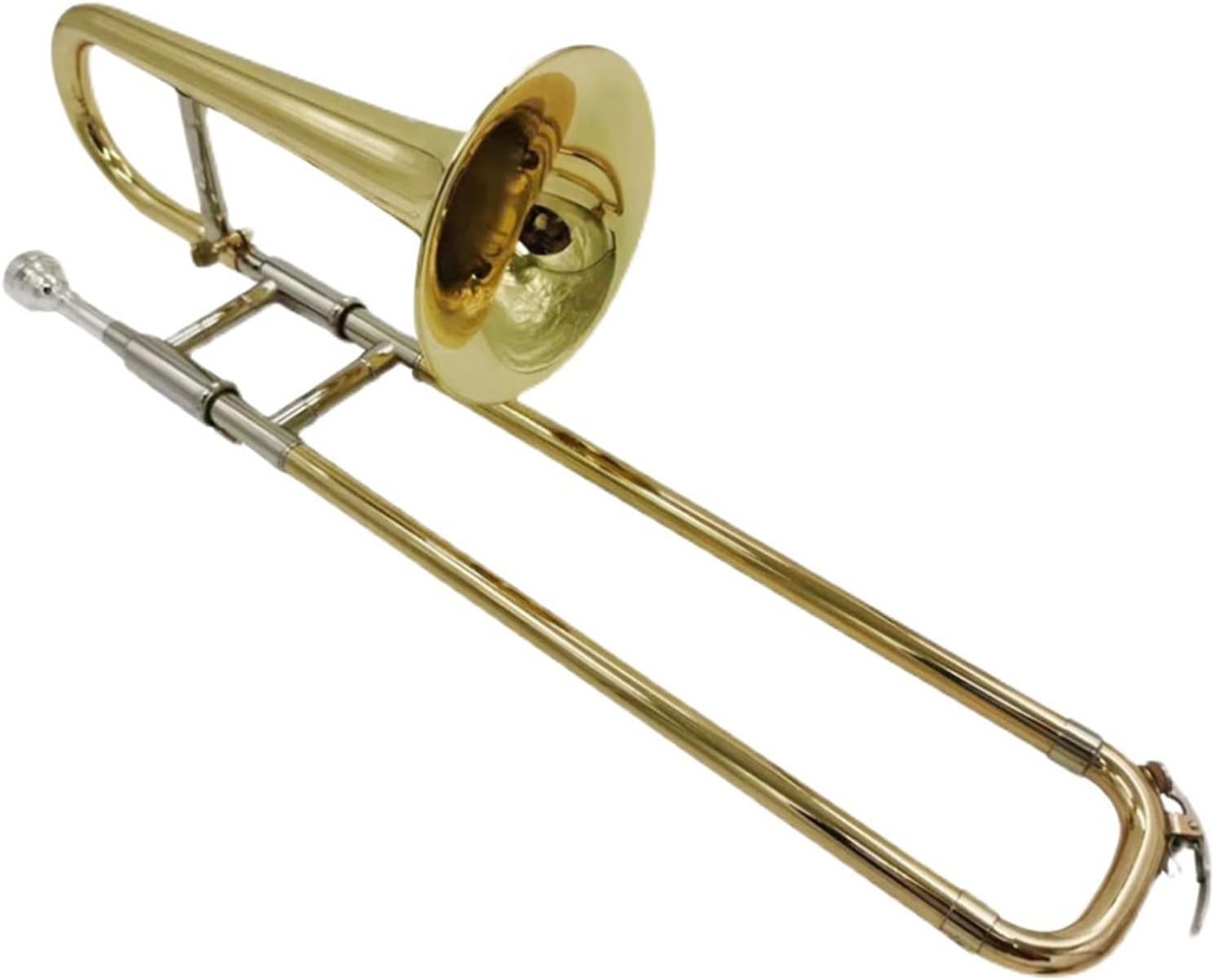 FLFL Student Trombone B-Flat Trombone Musical Instrument is Suitable for Beginners and Adult Colleges to Perform General Examinations