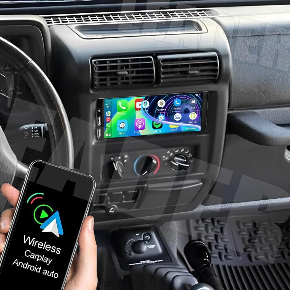 2+32G Android 13 Car Stereo Radio fits for 1994–2002 Dodge Ram 1500 2500 3500 for Cirrus 1995-2000 for Chrysler Town & Country 1990-2000 6.8 Touch Screen Car Stereo with CarPlay Android Auto GPS WiFi