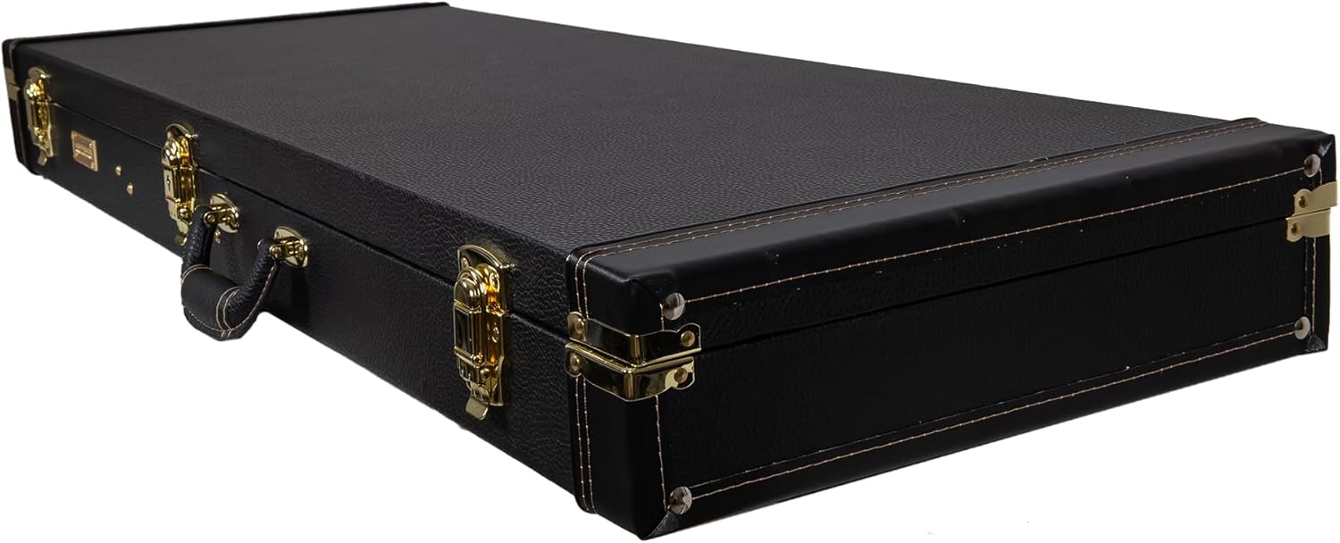 Crossrock PRS SE Hollowbody Electric Guitar Case, Rectangular, Black (CRW620PRSHBBK-R)