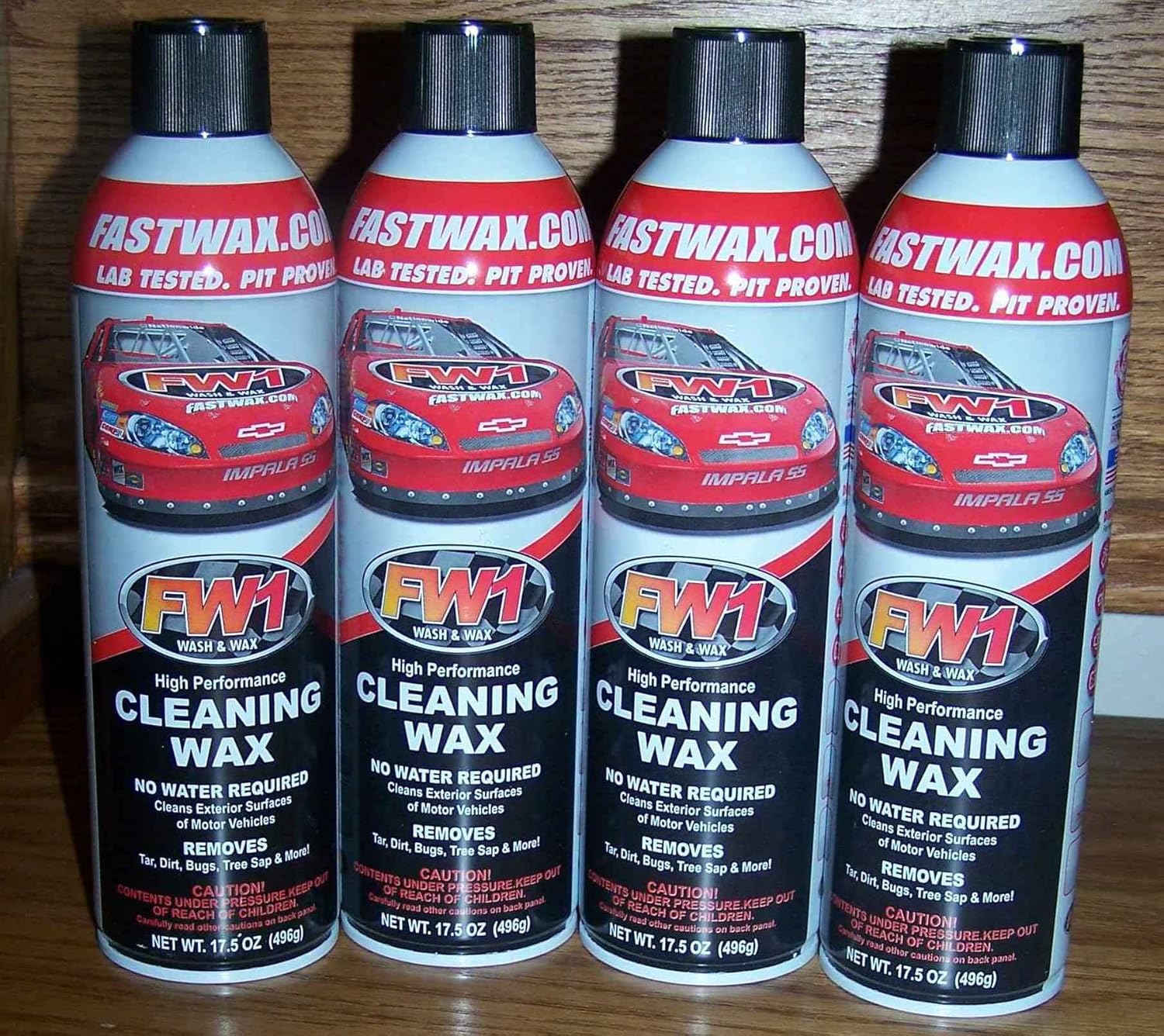 with Carnauba by Fast Wax (4 Pack) with Microfiber Towels and Can Gun Spray Attachment Included