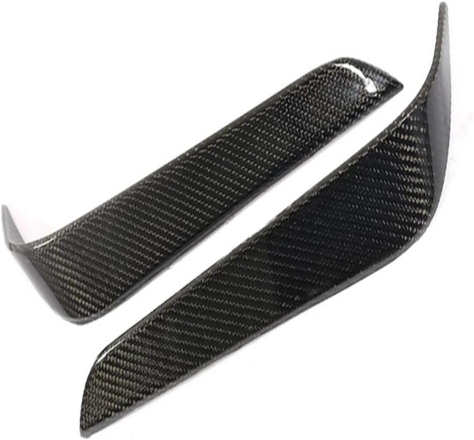 Carbon Fiber Car Rear Bumper Air Vent Fender Trims Compatible For Tesla Model X 2016-2018 Sport Utility 4 Door Rear Bumper Splitters