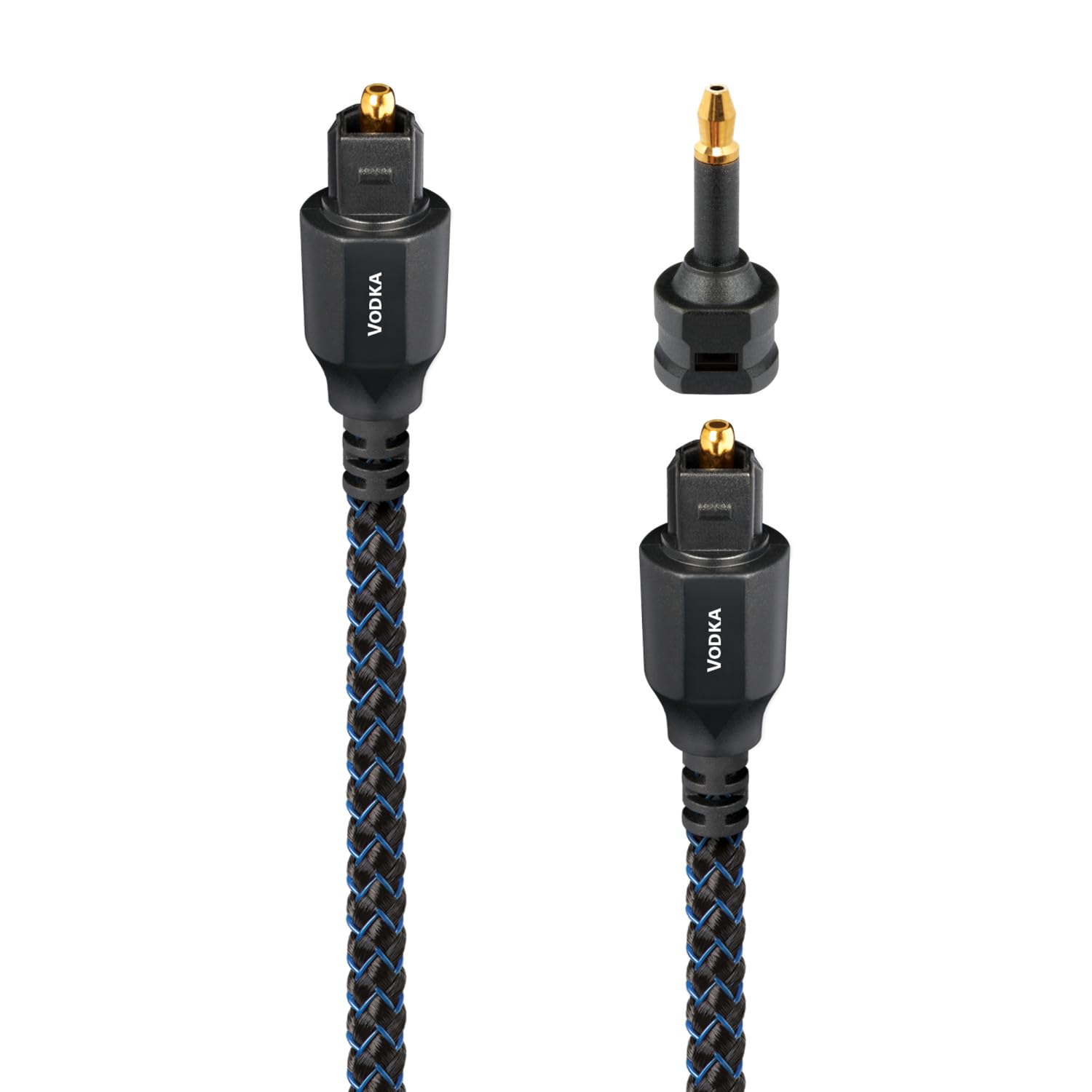 AudioQuest 0.75m Vodka Optical Toslink Fiber-Optic Cable + Mini-Adaptor