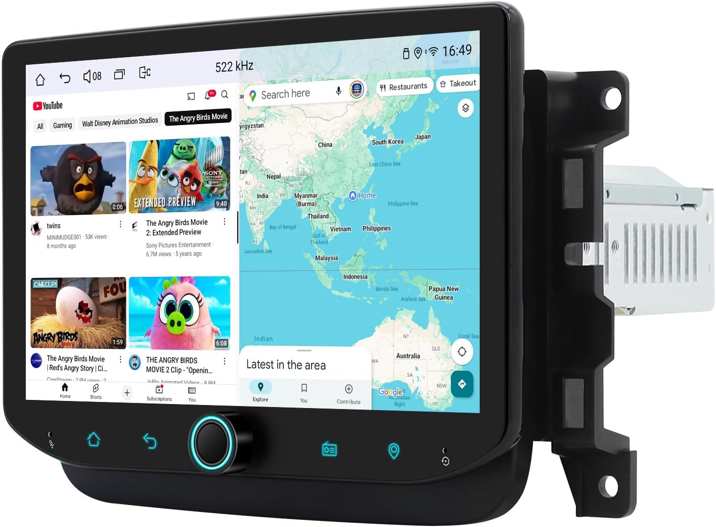 Joying Car Radio for Jeep Compass 2017-2020 Upgrade, Android 13 Head Unit 8 Inch IPS Touchscreen Stereo 4GB+64GB with CarPlay & Android Auto, GPS Navigation, AM/FM, Volume Knob(JY-RC711T4)