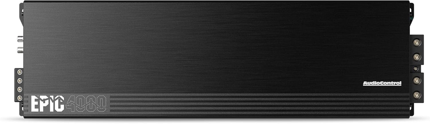 AudioControl EPIC4000 Monoblock 4000W RMS High-Power Competition Car Audio Subwoofer Amplifier w/ACR-E Remote Control Bass Knob, Class D, Epic Bass Boost, Low-Pass Filter, Epicenter Link
