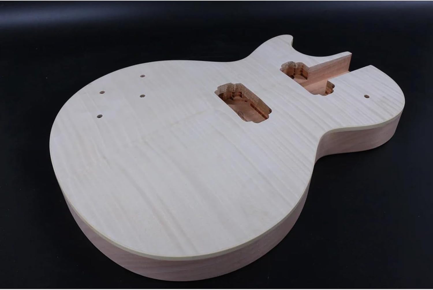 Guitar Body Guitar Replacement Parts Guitar Body DIY Electric Guitar Body Replacement Solid Wood Flame Maple Veener Set