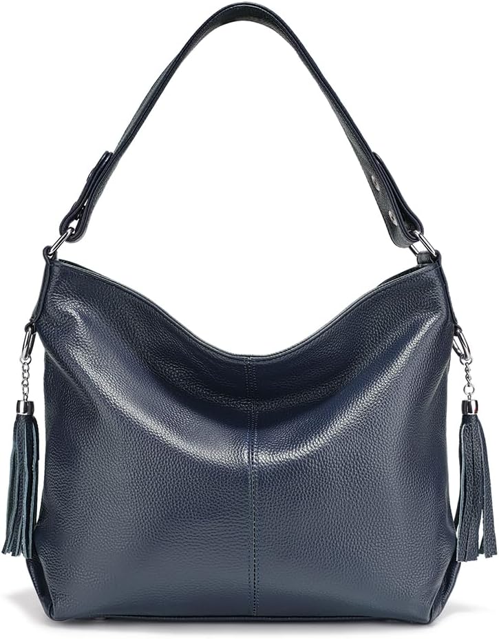 Fashion Soft Real Genuine Leather Tassel Women's Handbag Ladies Shoulder Tote Messenger Hobo Bag Satchel