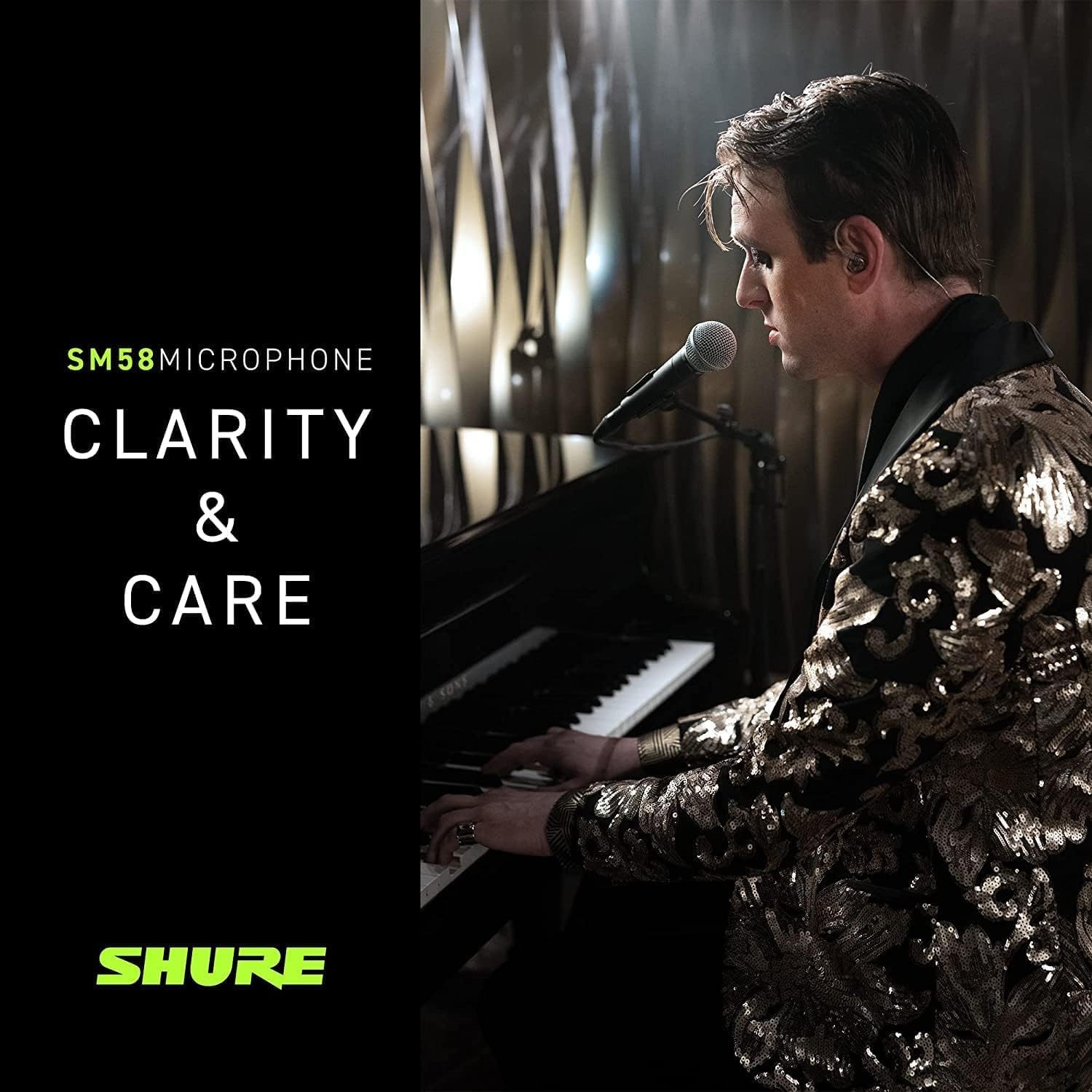 Shure SM58-LC Microphone Bundle with MVX2U XLR-to-USB Digital Interface with Headphone Jack, Integrated Pre-amp with 60dB Gain Control, Zero-Latency Monitoring, 48V Phantom Power and USB-C Cable