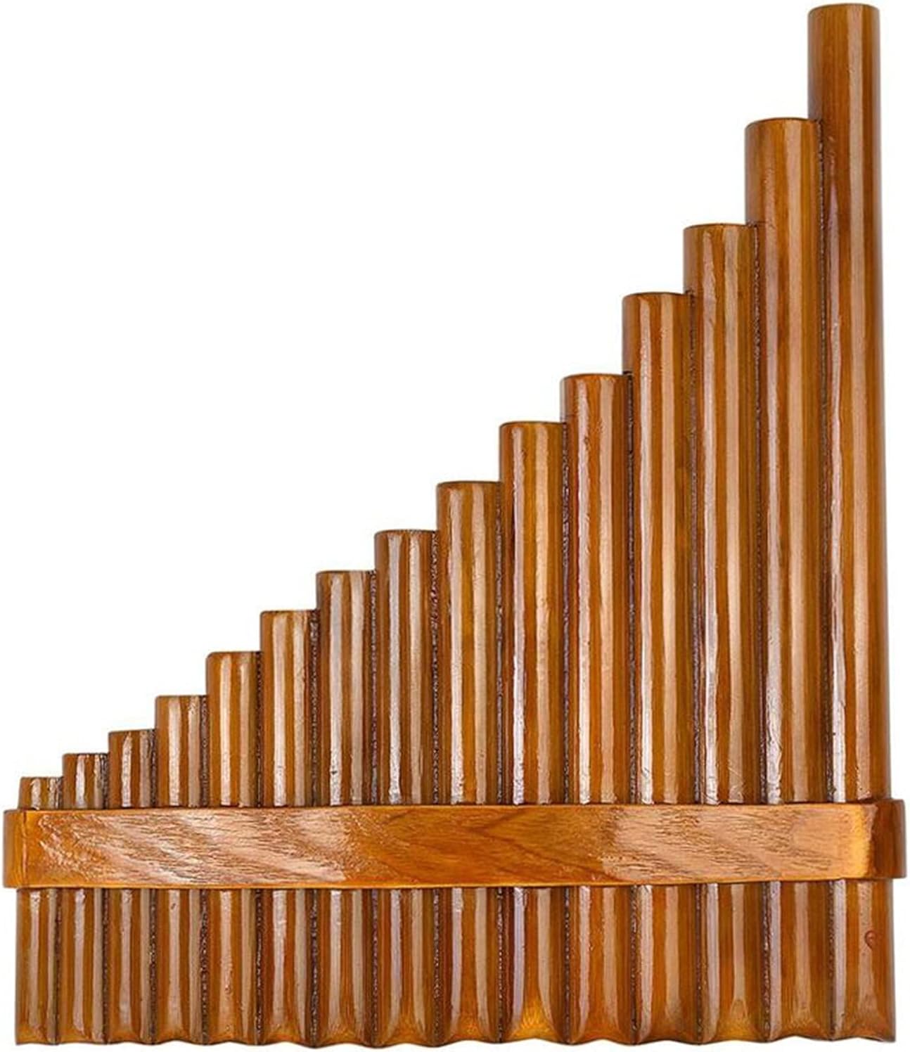 PanPipes Woodwind Instrument Right Left Hand Adjust Pan Flute C Key Pan Pipes Handmade (Color : B)