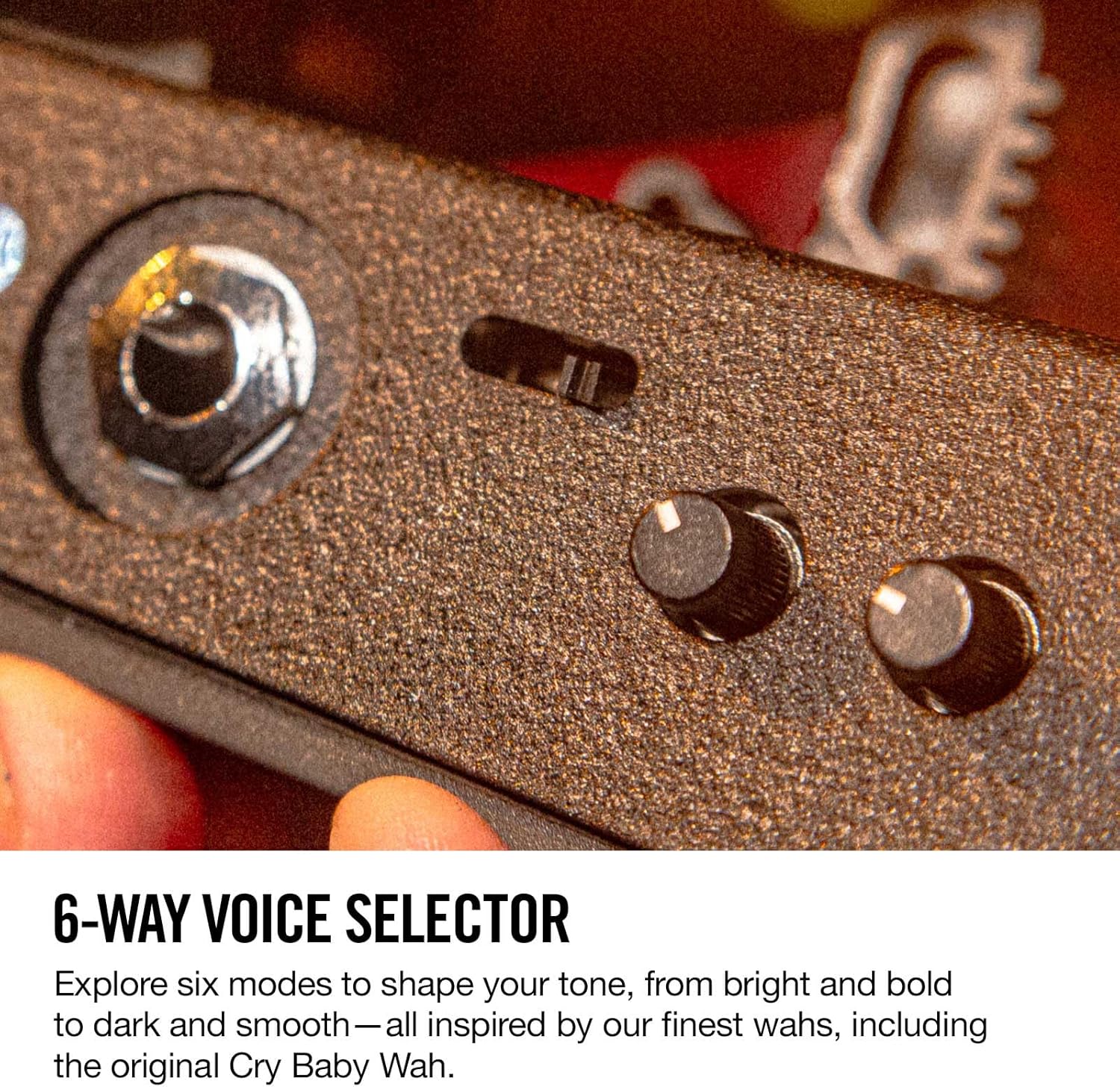 JIM DUNLOP 535Q Multi-Wah Guitar Effects Pedal, Adjustable Boost, 6 Wah Ranges, Model 11537002001