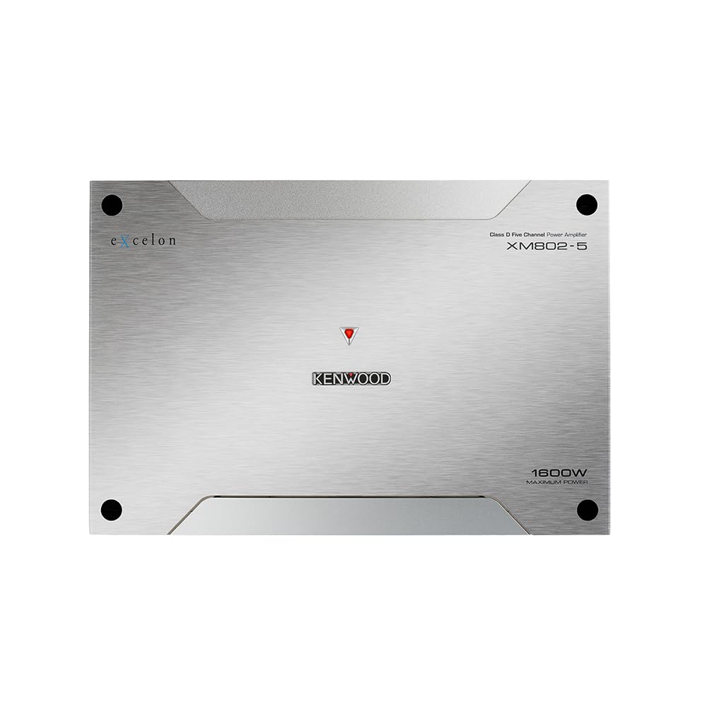 Kenwood XM802-5 Class D 5 Channel 1600W Marine Power Amplifier (Renewed)
