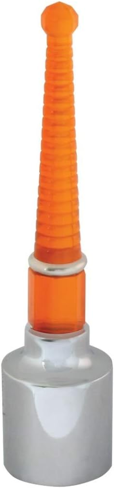 GG Grand General 94652 Stainless Steel 1 inch Bumper Guide with Amber Plastic Pyramid, Pair