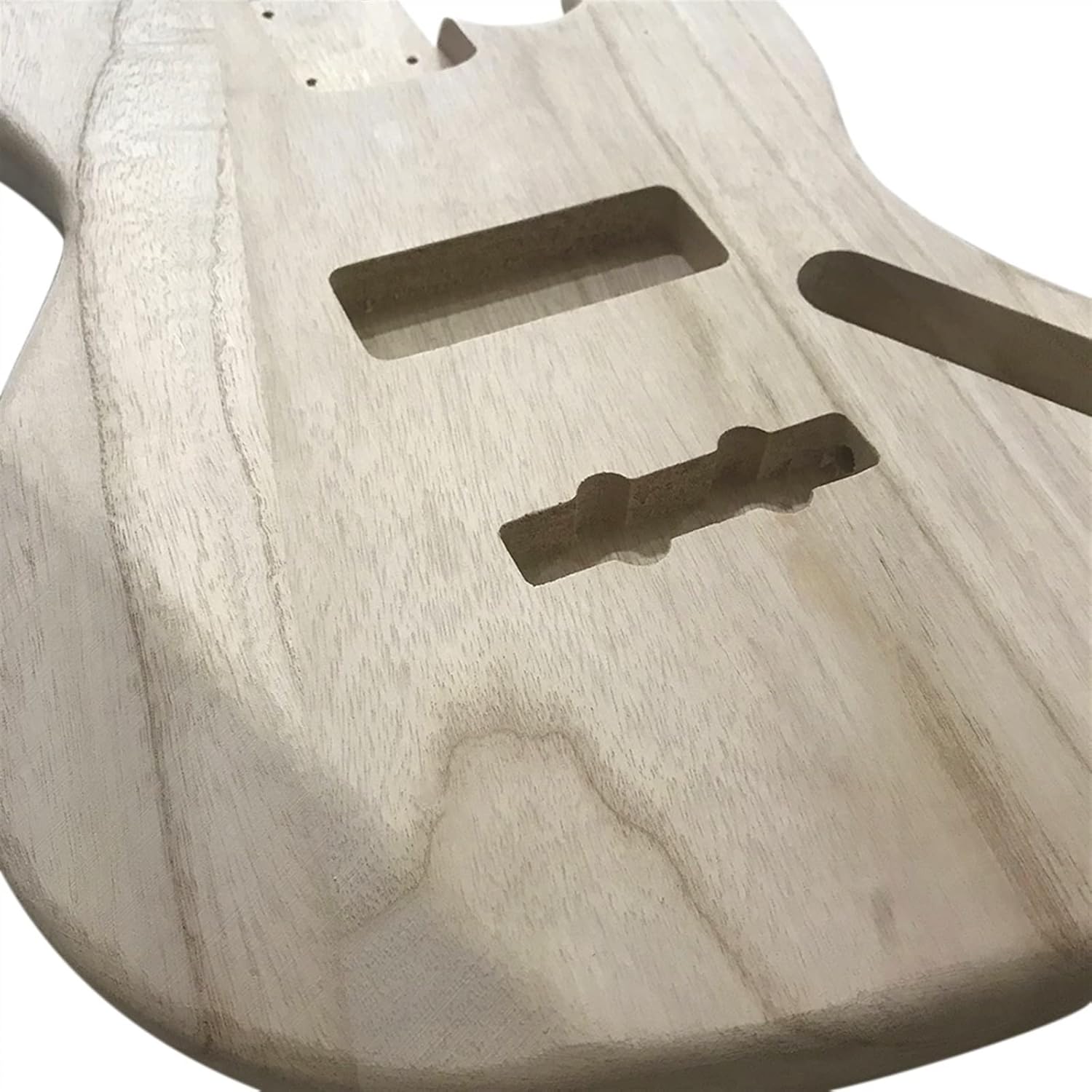 Polished Wood Type DIY Guitar Body Maple Electric Maple Guitar Barrel Body for DIY Electric Bass Guitar Accessories Unfinished Guitar Body