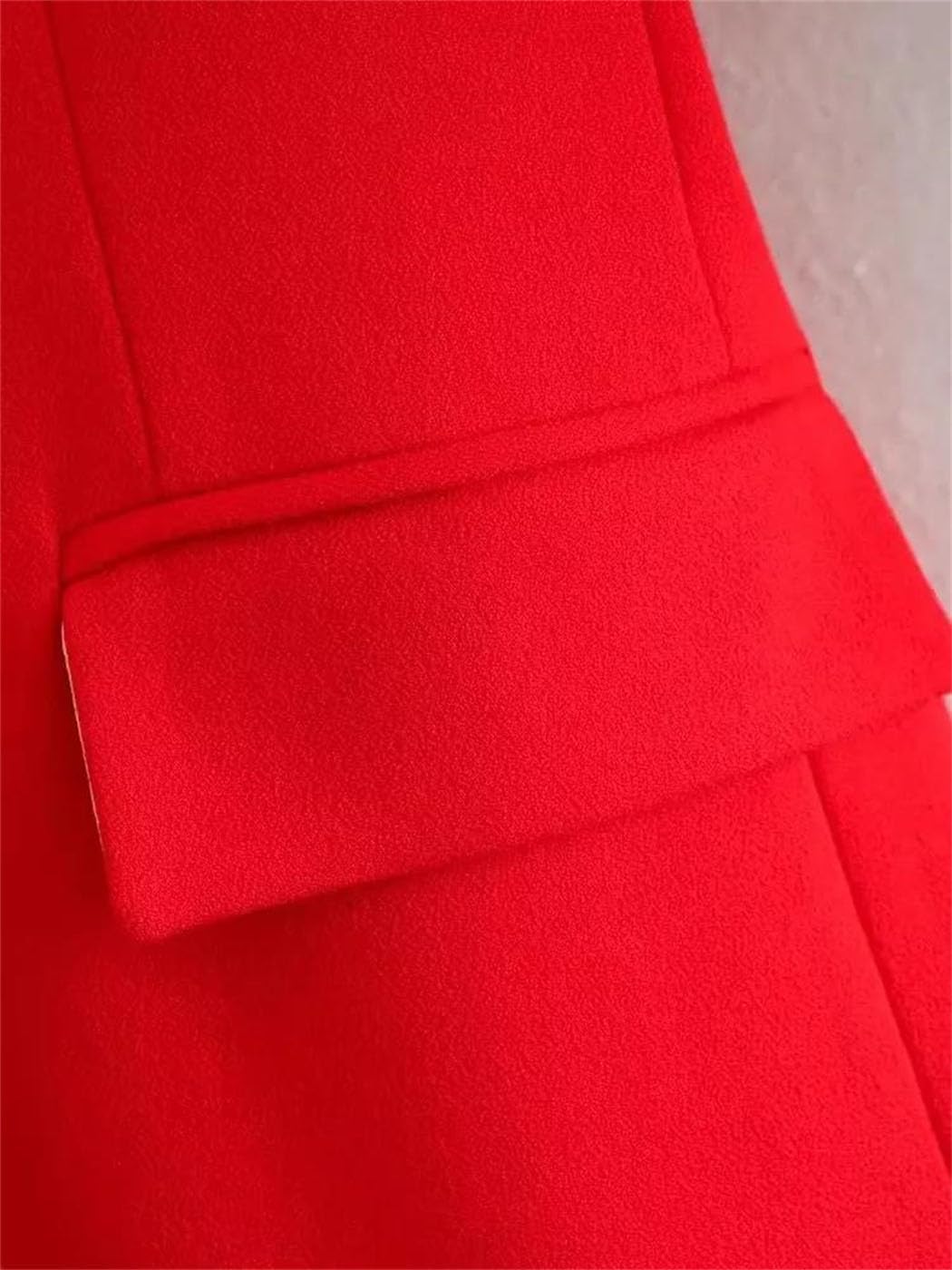 Women‘s Slim Suit Jacket European French Style Casual Double Breasted All Match Versatile