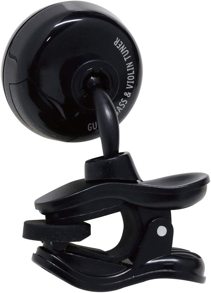 Pyle 9 Guitar Stand Portable Collapsible Rack Holder for Acoustic Electric Bass Guitar & Snark SN5X Clip-On Tuner for Guitar Bass Violin