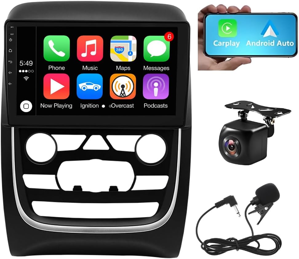 2G+64G Car Stereo Radio Head Unit for Dodge Durango 2014-2020 Support Wireless CarPlay Android Auto,9