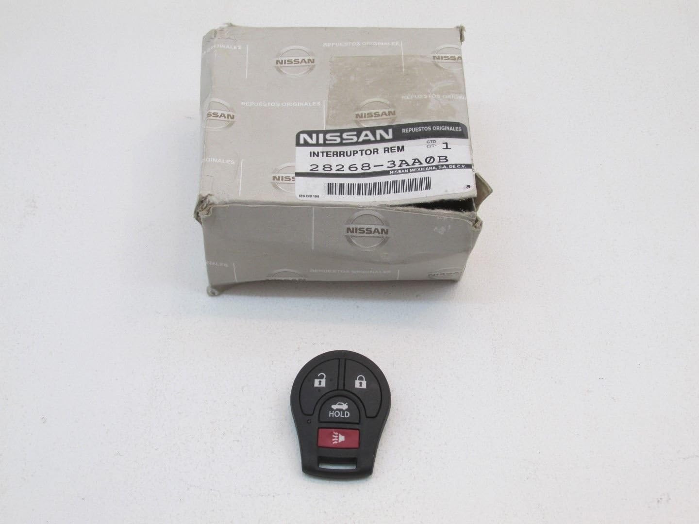 Nissan Genuine 28268-3AA0B Remote Control Key