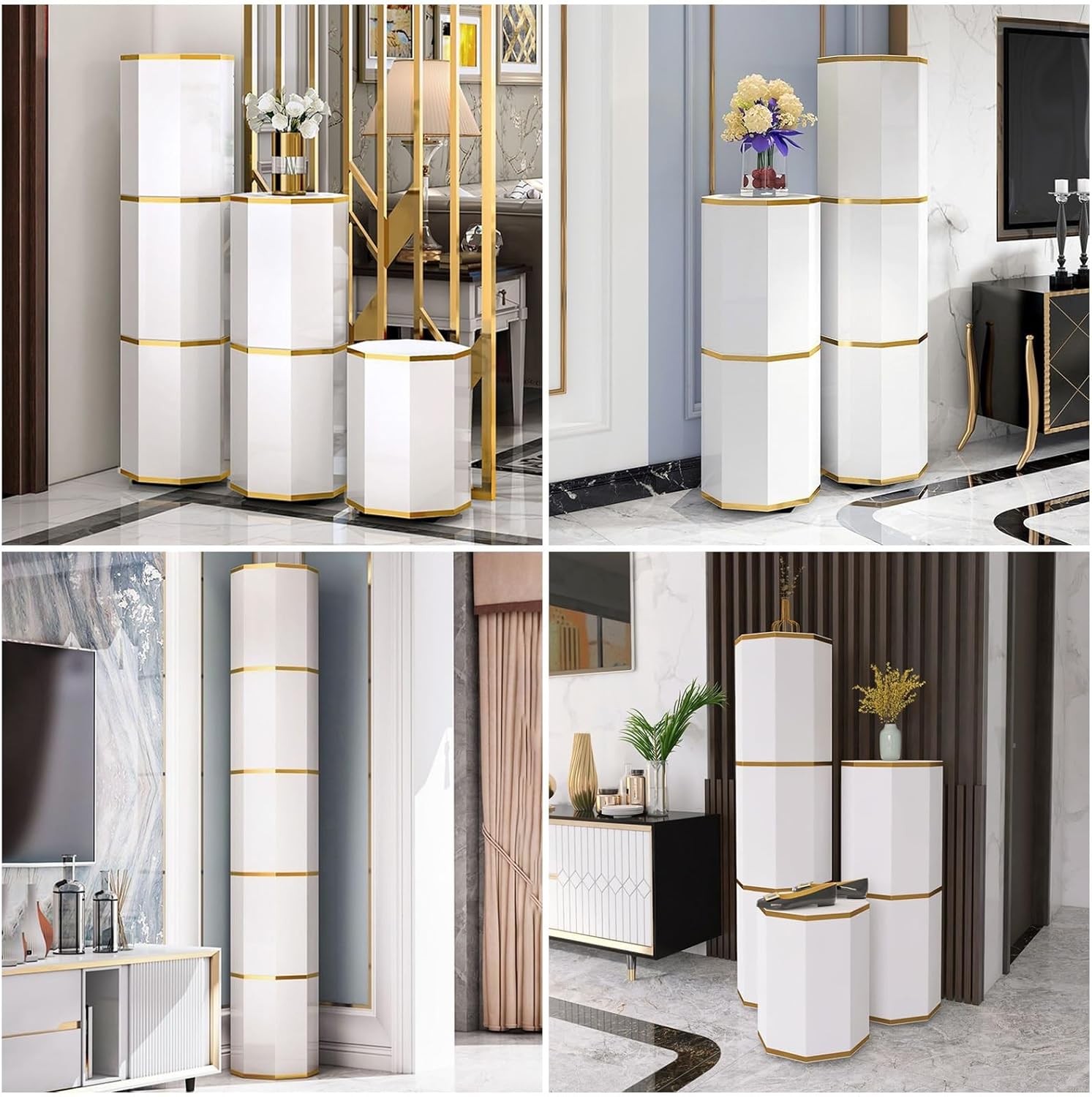 Freestanding Closed Shoe Storage Corner Shoe Rack 360° Rotating Shoes Shelf Premium Rotating Shoe Rack with Doors (43cm 12 Layer)