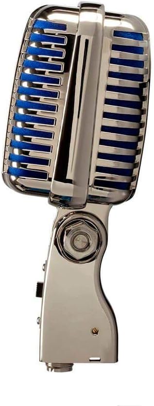 Monoprice Memphis Blue Classic Dynamic Microphone - Unidirectional, Retro-Style with Pop-Free On/Off Switch and Protective Case - Stage Right Series