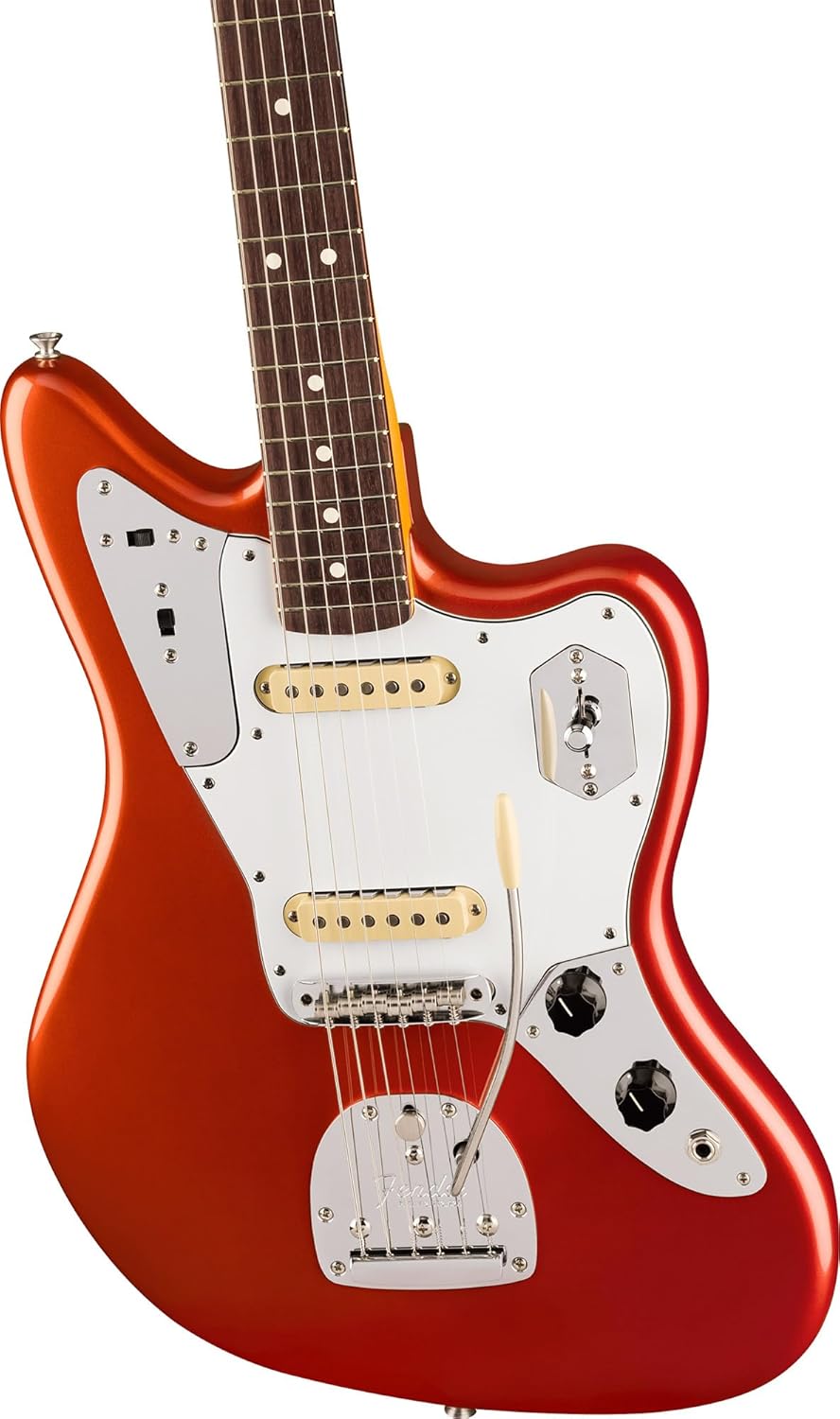 Fender Johnny Marr Jaguar - Metallic KO Bundle with Tweed Case, Cable, Strap, and Guitar Cleaning Kit