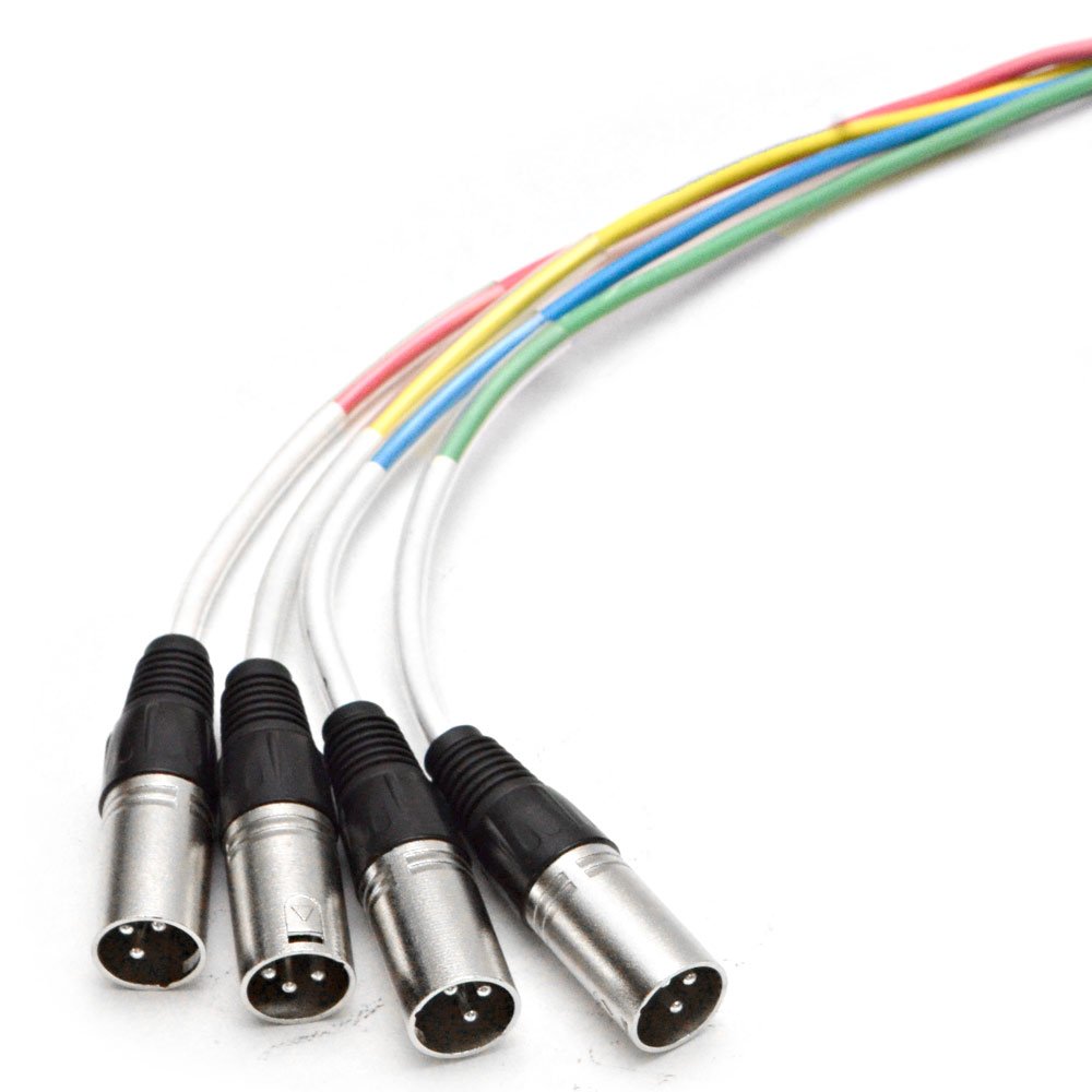 Seismic Audio - SASH-4x20 - 4 Channel XLR Send Sub Snake Cable - 20 Feet