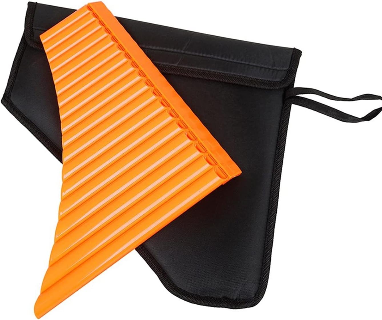 Pan Flute 16 Pipes C Key Panpipe Plastic Pan Flute Traditional Woodwind Instrument with Bag (Color : 2)