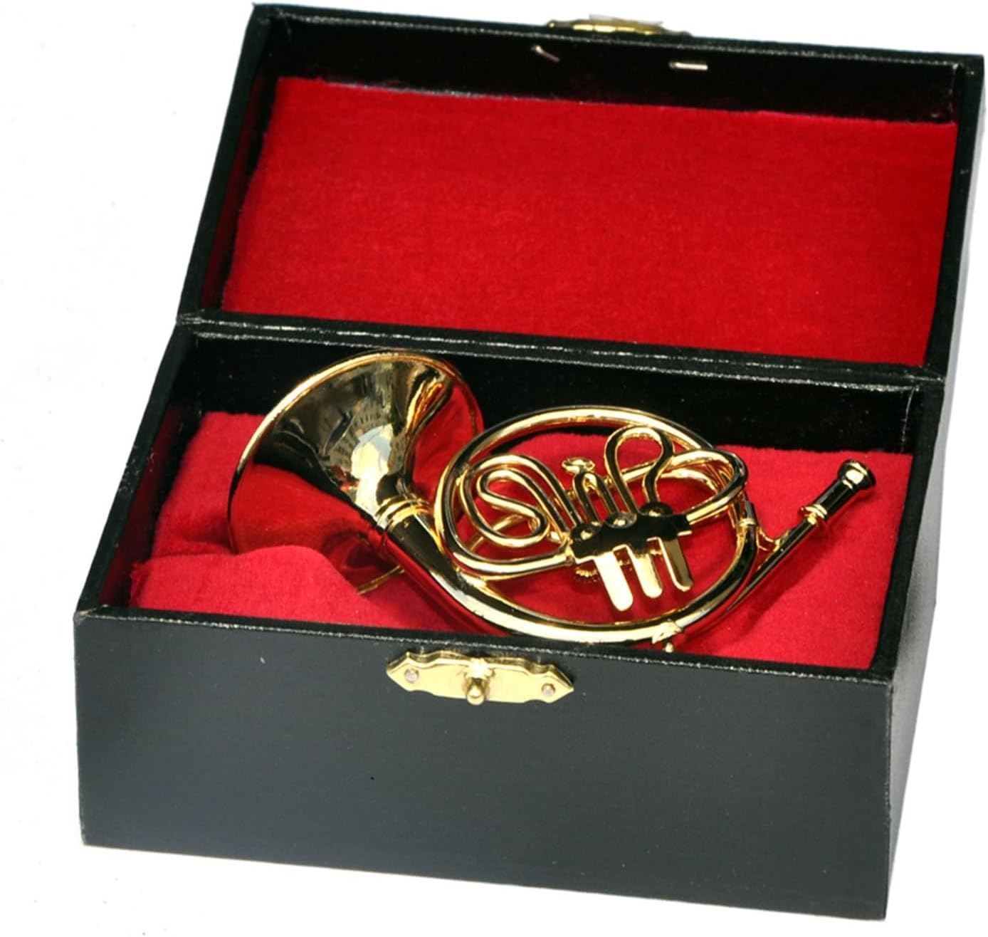 Mini Musical Instrument Model Miniature French Horn Model Mini Musical Instrument Ornaments Desk Decor Display (Color : 150mm)