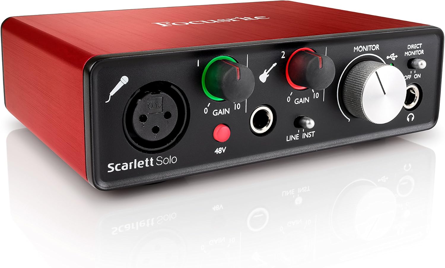 Focusrite Scarlett Solo (2nd Gen) USB Audio Interface with Pro Tools | First