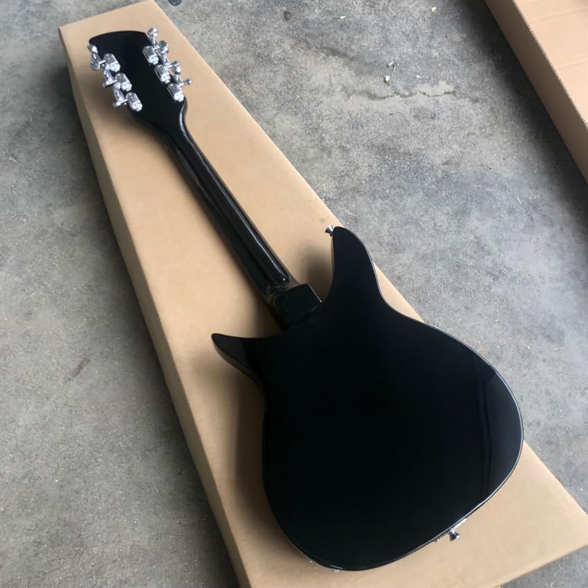 Custom 325 Electric Guitar in Black with 12 Strings - Perfect for Professional Musicians and Enthusiasts Seeking a High- and Sound