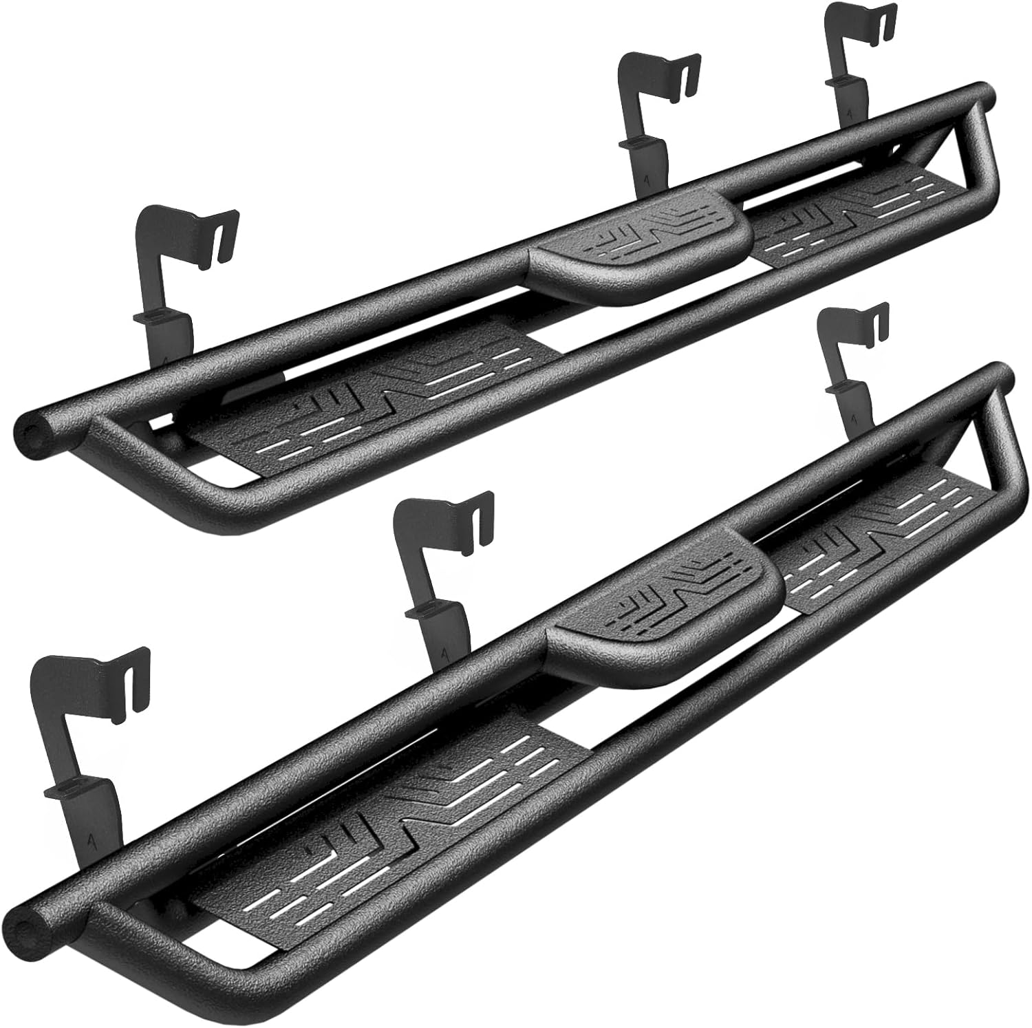 Running Boards for Ford F150 2009-2014 Super Crew Cab, Accessories,Side Steps for Truck, Black Carbon Steel Nerf Bars, Estribos para for Ford F150,Pair Running Boards for Crew Cab