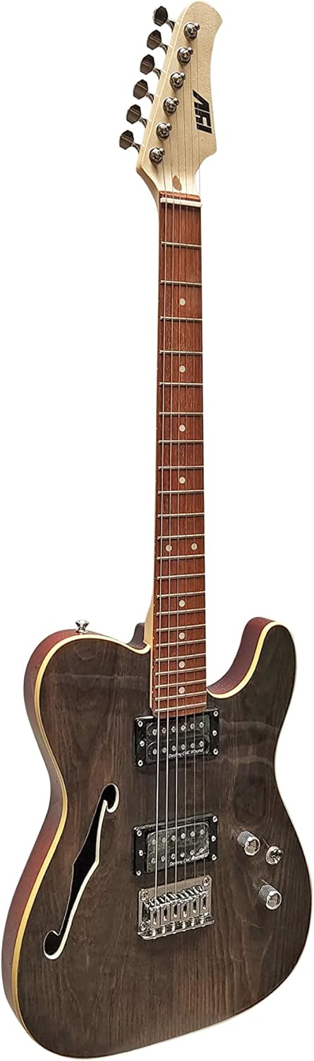 IYV-ITF-350 6 string Solid Top-Semi Hollow Body Electric Guitar, Natural