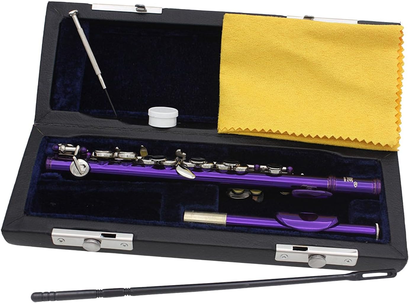 C Key Piccolo, Lightweight Easy to Play Wind Instrument, 16 Hole Flute for Stage Performance Practice, Classroom, Beginner, Purple
