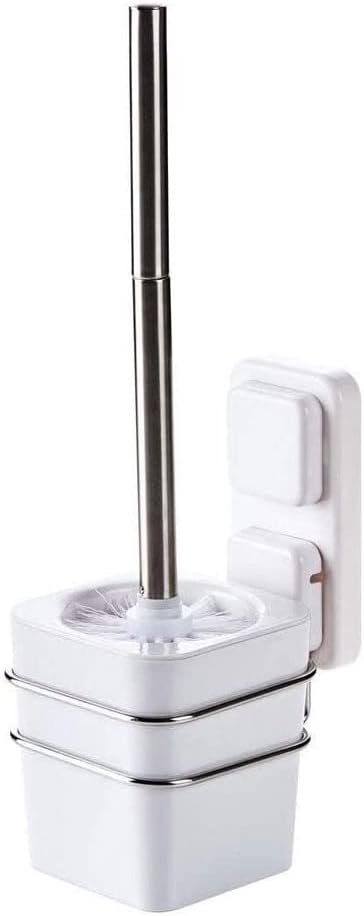 Toilet Brushes Toilet Brush and Holder Wall-Mounted Toilet Brushes and Holders Bathroom Toilet Long Handle Cleaning Brush Set Plastic Toilet Bowl Brush Toilet Brush Holder Toilet Brush