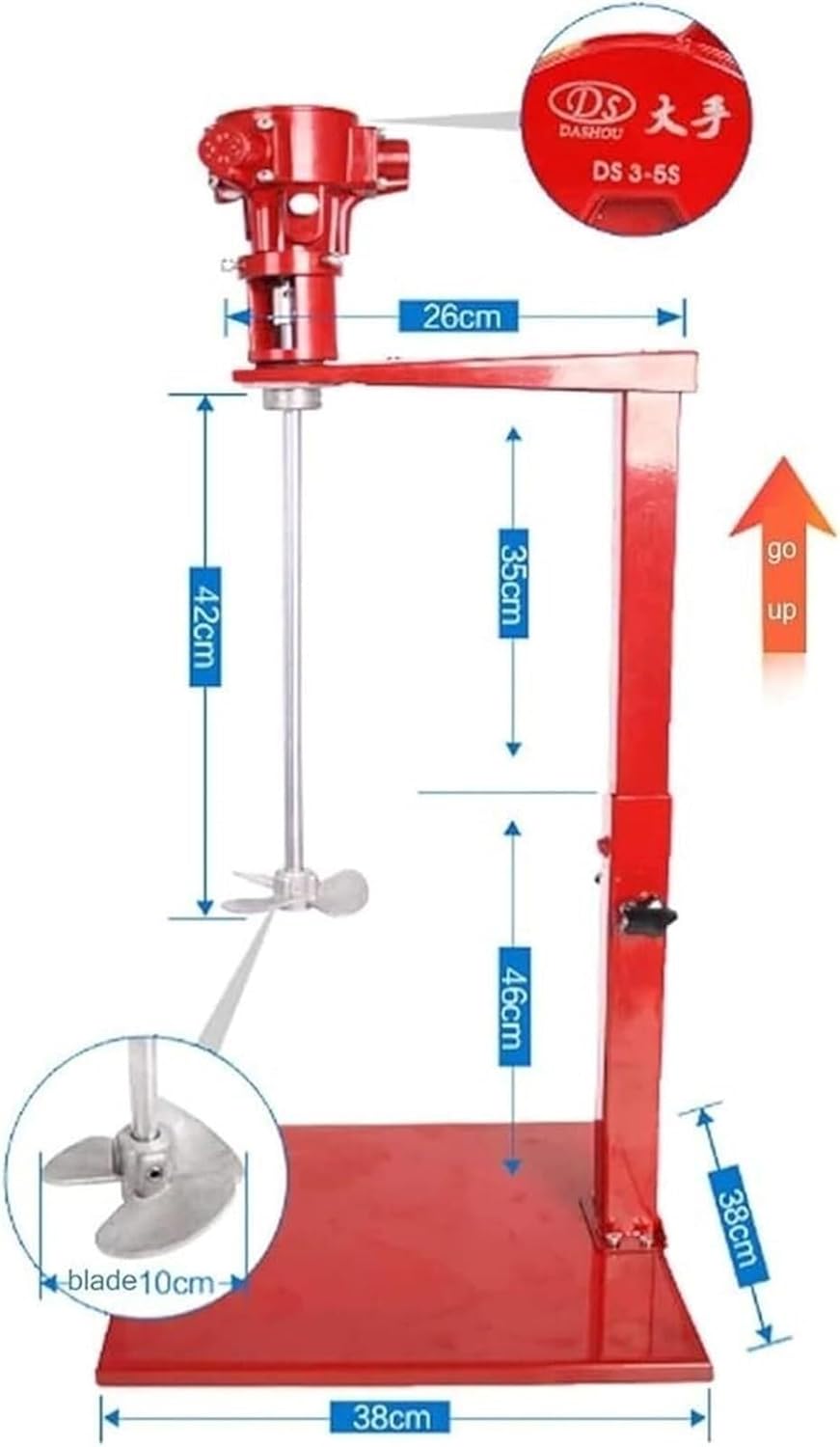 Paint Stirring Machine, Pneumatic Paint Mixer Stirrer, Paint Mixer for Drill, Coating Agitator for Paint Dye Hydrosol Mixing