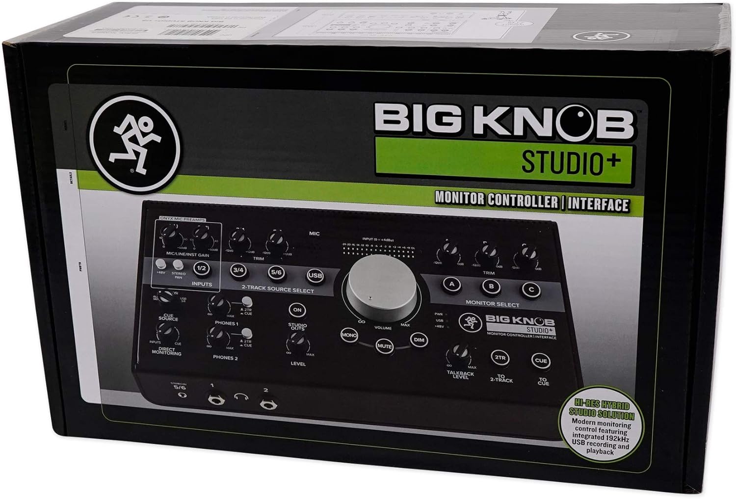 Mackie Big Knob Series, 4x3 Studio Monitor Controller 192kHz USB I/O (BIG KNOB STUDIO PLUS)