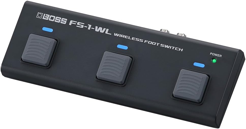 Boss FS-1-WL Bluetooth Wireless Footswitch Bundle with 10ft Pig Hog 