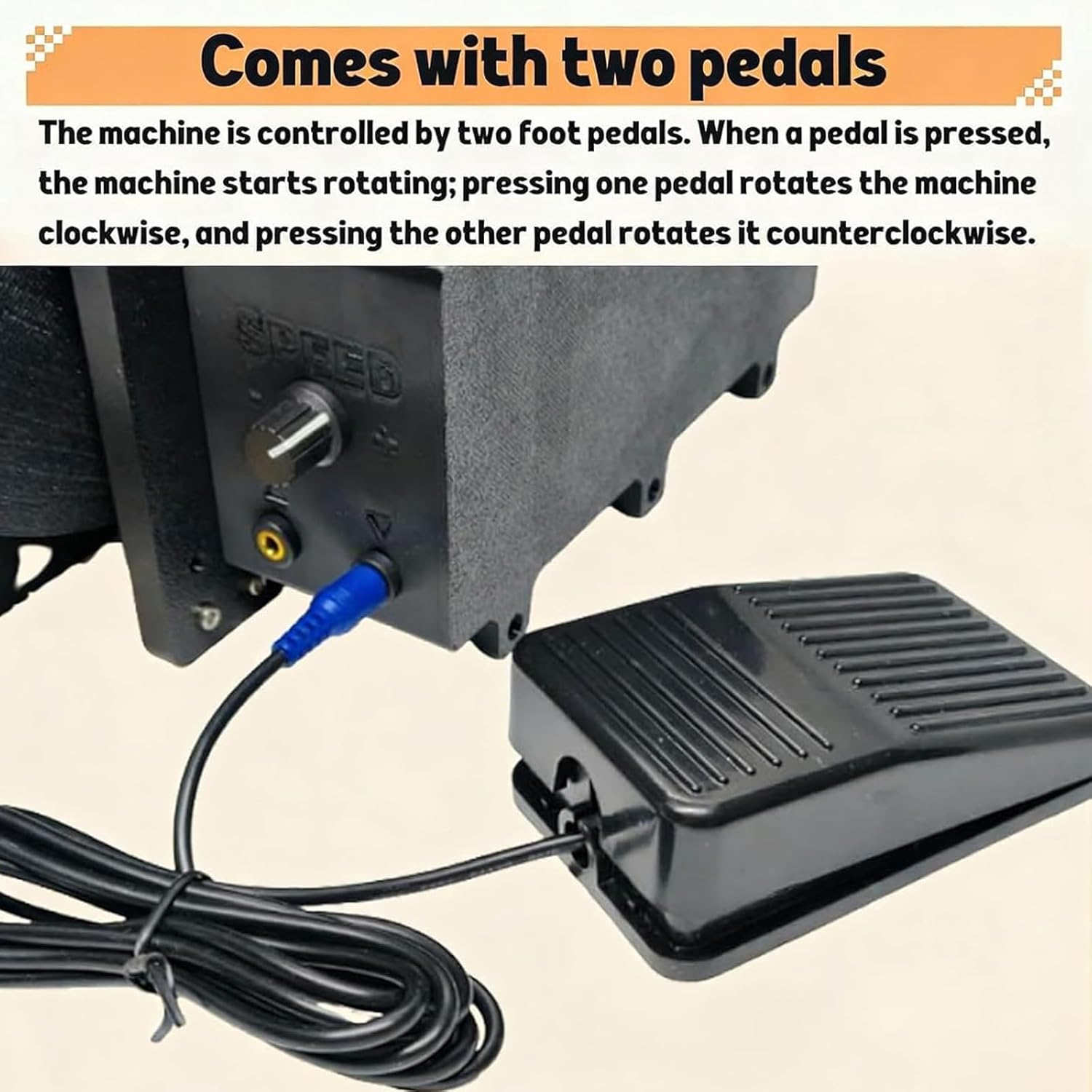 Electric Wool Carding Machine, Wool Fiber Drum Carding Machine with 2 Foot Pedal, Adjustable Combing Speed, Fast Color Mixing, Combing, Spinning,for DIY Craft Make Felt Animals