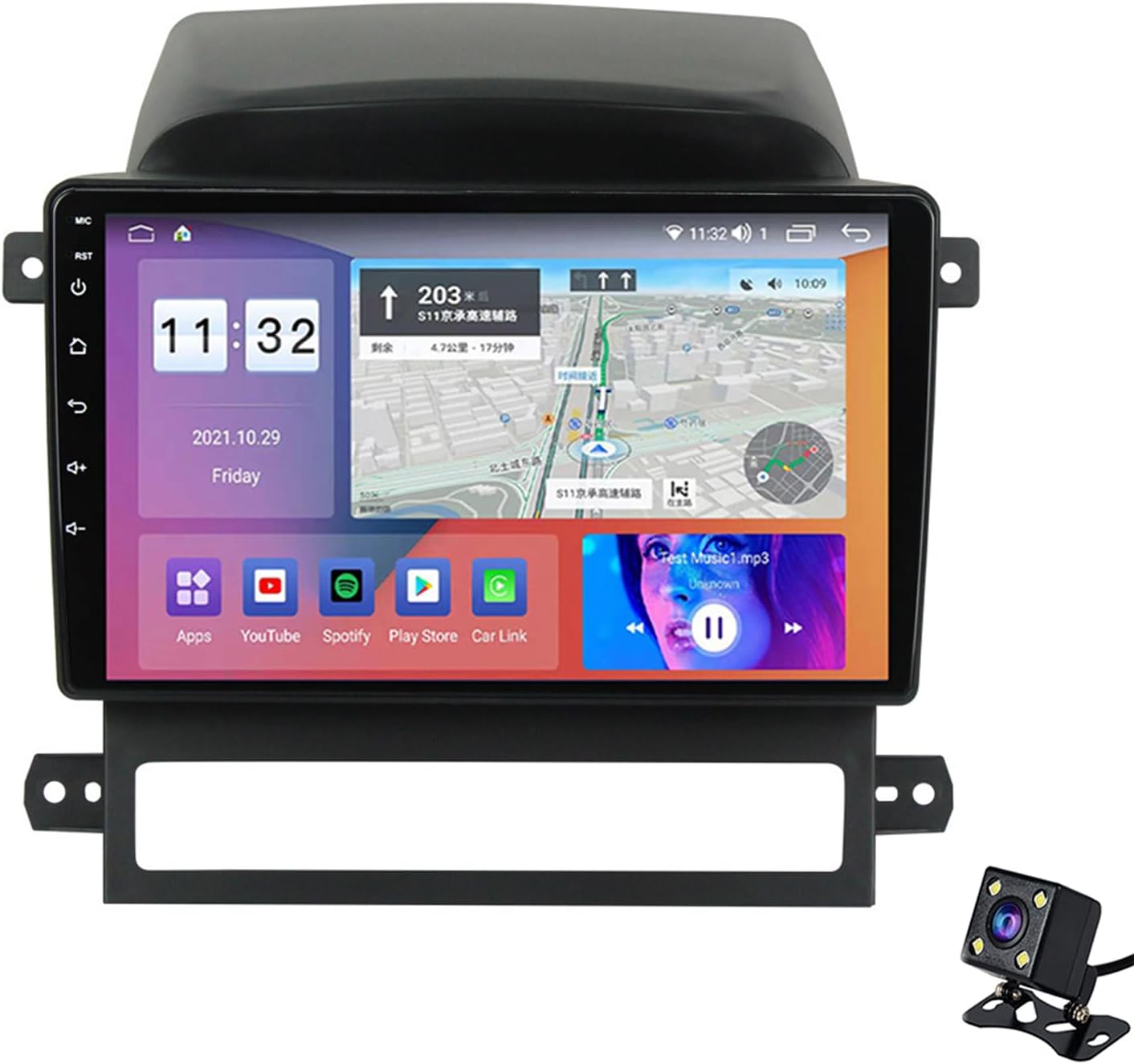 Android 12 Wireless Carplay Double Din Car Stereo Head Unit with Bluetooth, HD Car Radio for Chevrolet Captiva 2008 2009 2010 2011 2012