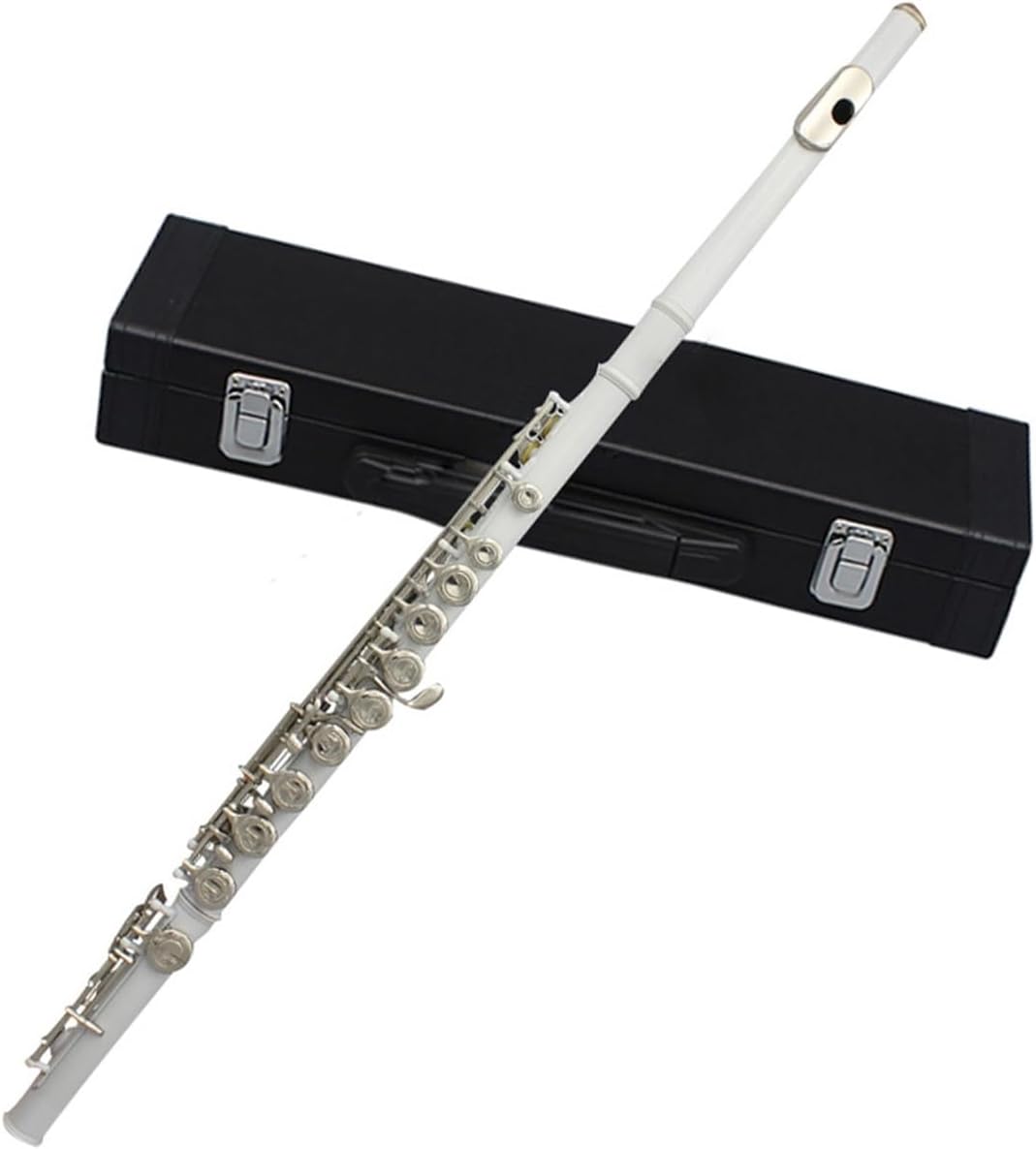 Flute 16 Closed Open Holes C Key Flute with Case Cloth Screwdriver for Student Beginners Woodwind Instrument Flutes Musical Instruments