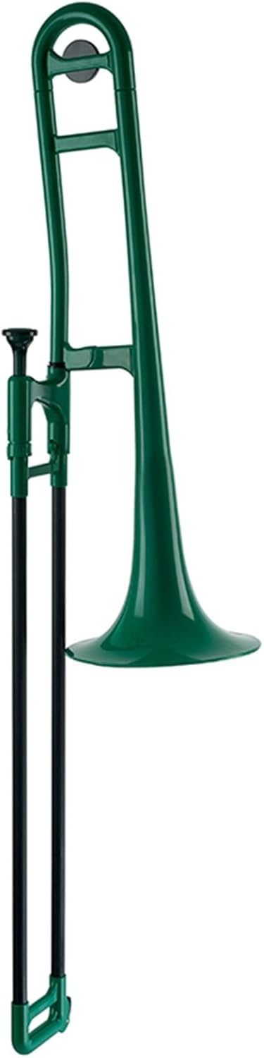 FLFL Student Trombone Plastic Trombone Brass Instrument in B Flat is Suitable for Beginners to Test and Perform (Color : Green)