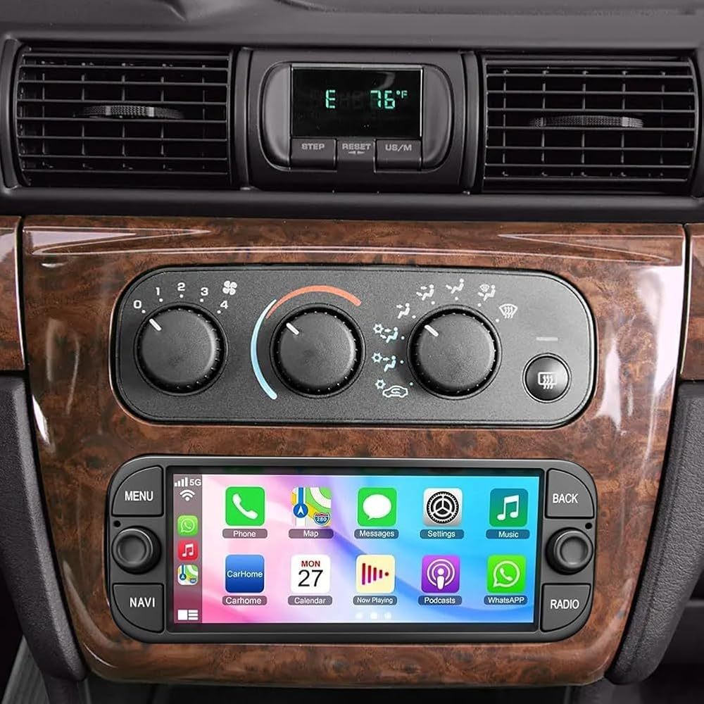 4+64G Double Din Car Stereo Radio for Chrysler Sebring 2001-2006,Android 15 6.86