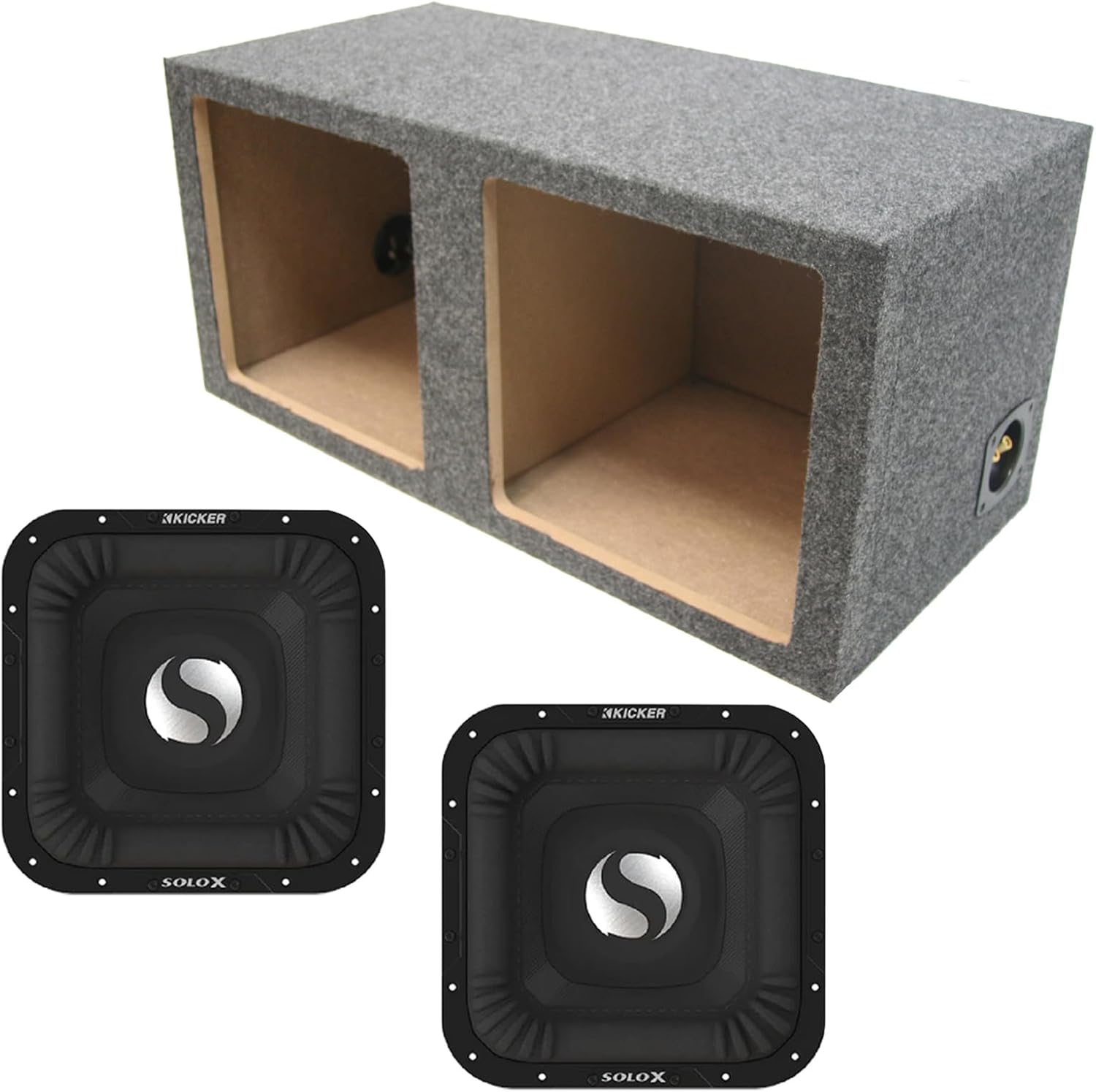 KICKER Harmony Audio fits Universal Square 49L7X151 Dual 15