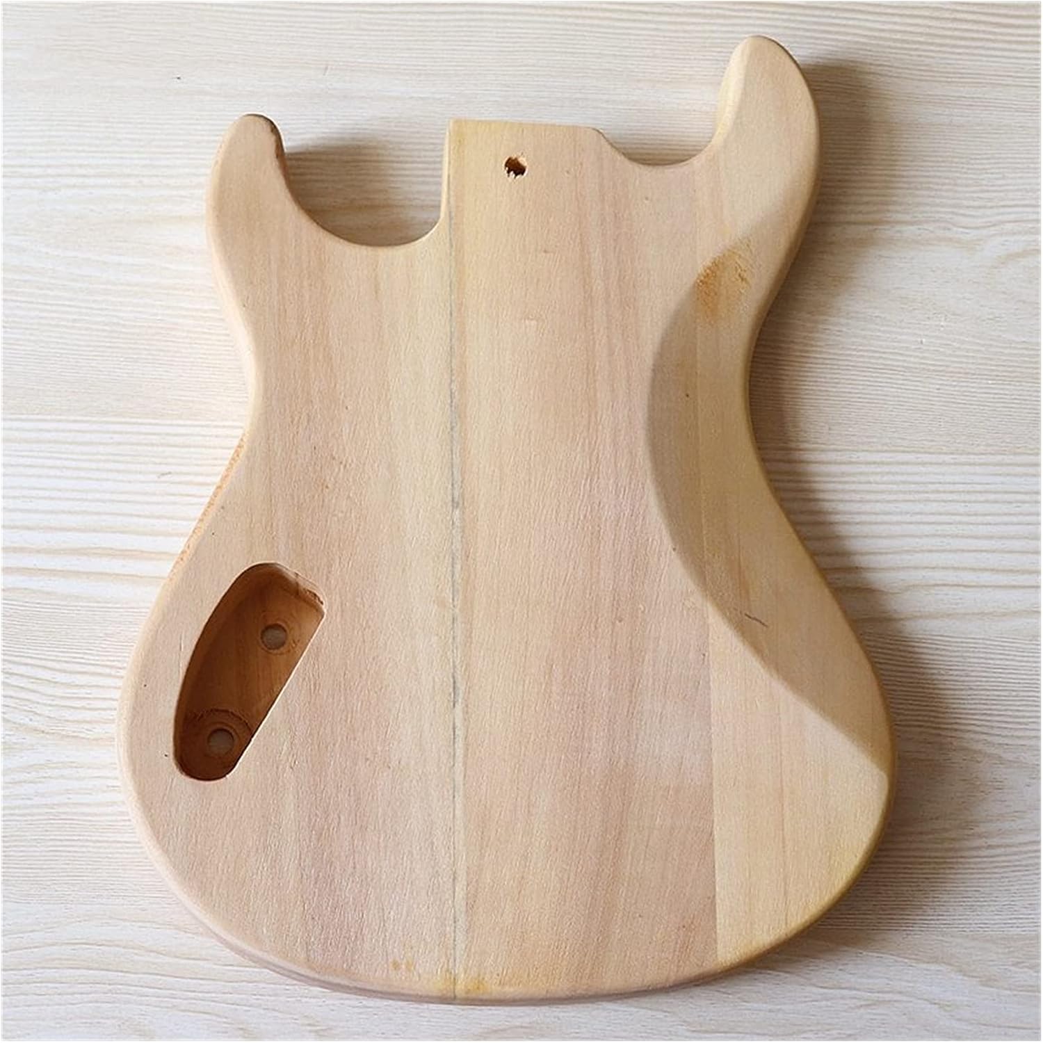 Unfinished Guitar Body Poplar Wood Children Guitar Body Semi-Finished Guitar Accessories Guitar DIY Accessory