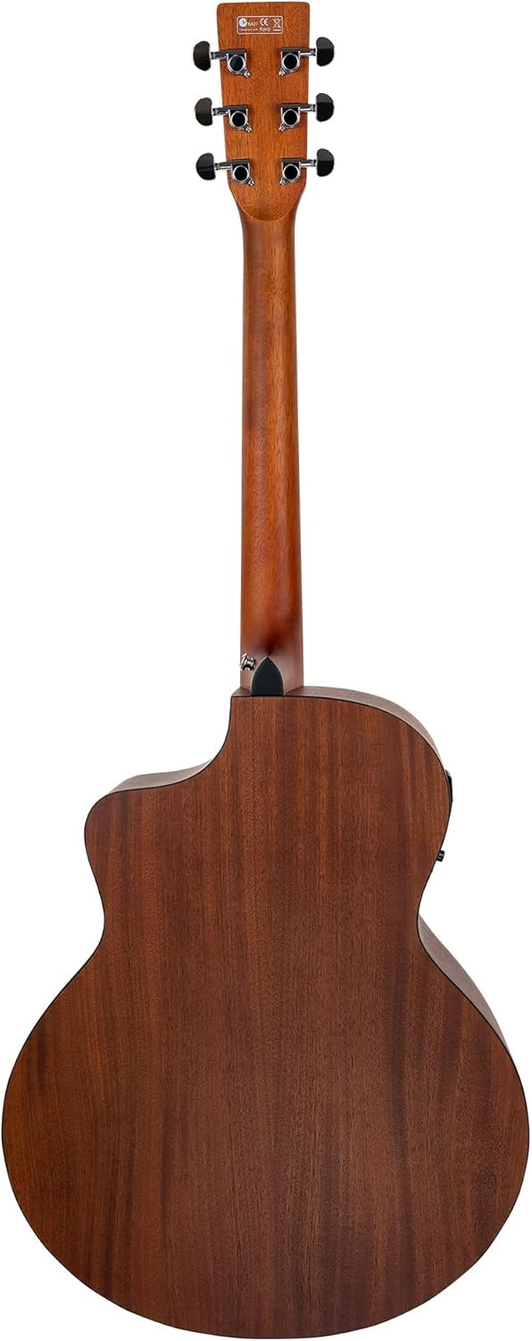 Vault EA-40CE Solid Spruce Top Cutaway Acoustic-Electric Guitar - Sunburst Bundle with Gig Bag, Tuner, Strap, Picks, and Polishing Cloth