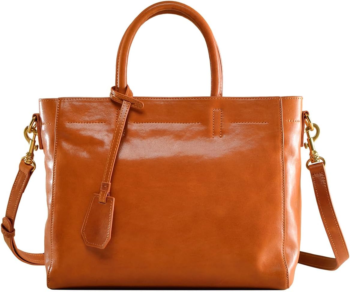 Handbag Retro Casual Soft Leather Cowhide Crossbody Bag Minimalist Large Capacity Handbag Brown