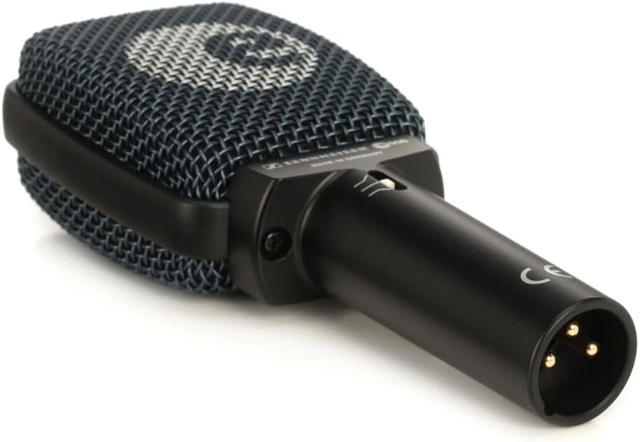 Sennheiser E 906 Supercardioid Dynamic Instrument Microphone Bundle w/Pig Hog PHM10 8mm Mic Cable Polishing Cloth