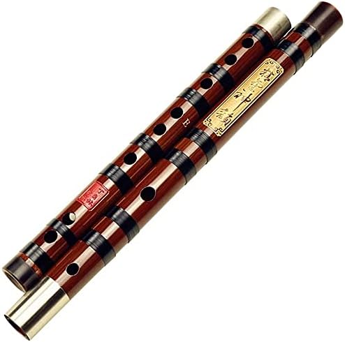 G, F, E, D, C Key Bitter Bamboo Flute Dizi, Traditional Handmade Chinese Musical Woodwind Instrument Study Level(Color:C)