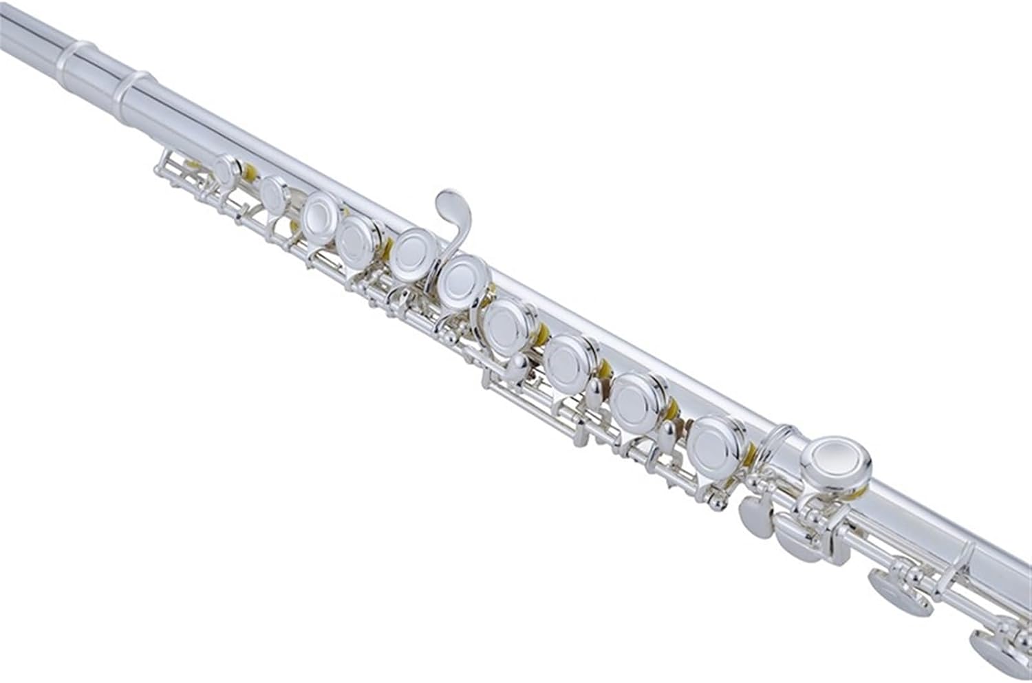 Flute Flute Wind Instrument Nickel-Silver Alloy White Copper Button E Key Split C Tone Silver-Plated 16 Closed Holes Flutes Musical Instruments