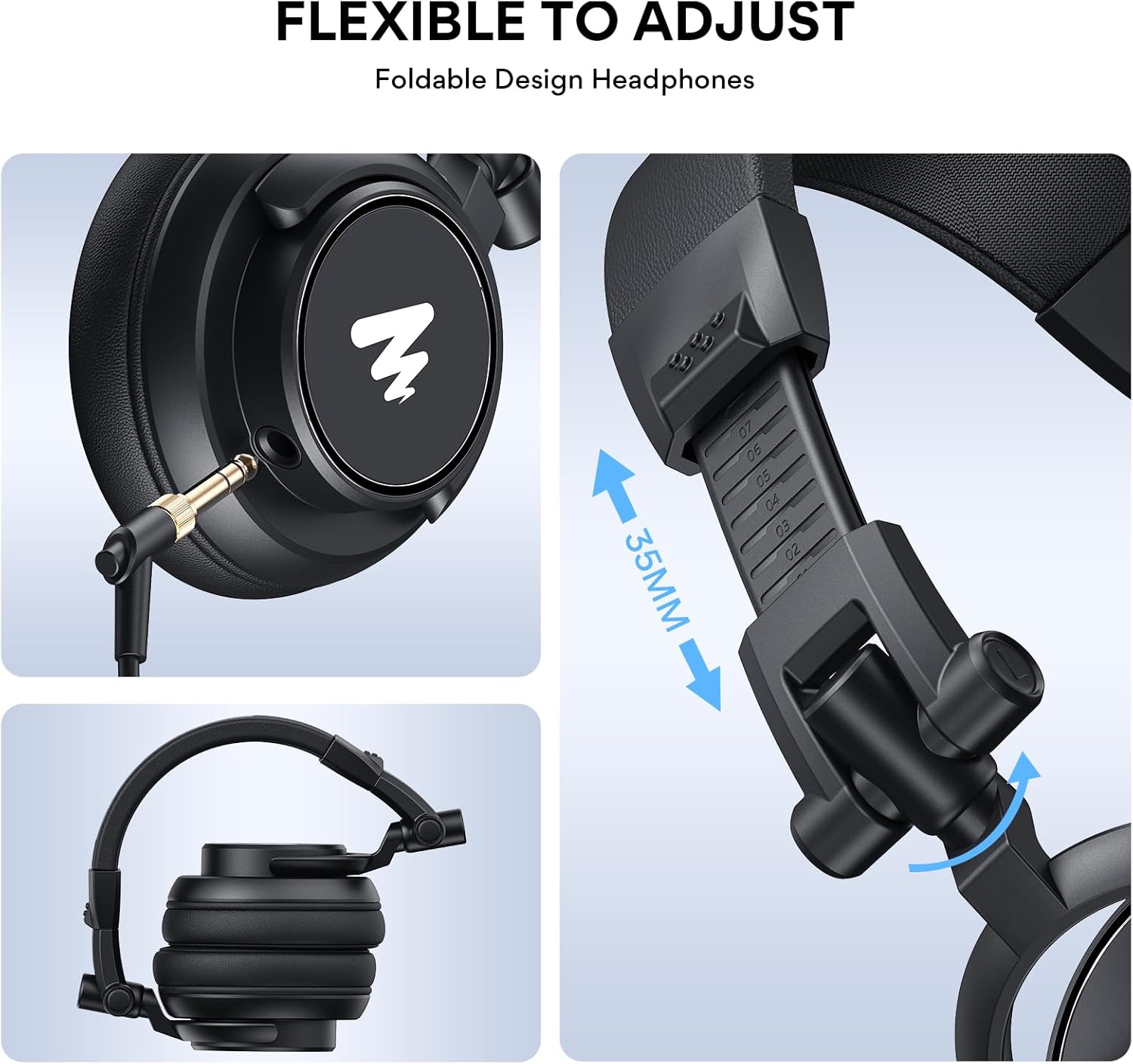 MAONO XLR Condenser Microphone, Professional Cardioid Studio Recording Mic with 50MM Drivers Studio Headphones AU-MH601for Streaming, Podcasting, Singing, Voice-Over, Vocal, Home-Studio, YouTube, Skyp