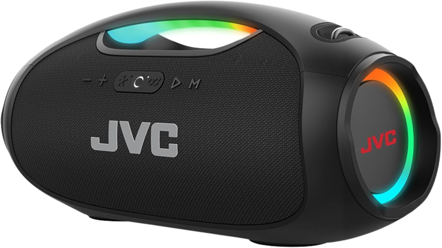 JVC Portable Wireless Bluetooth Speaker - 120W with Dual Woofer Deep Bass, RGB Lighting, Indoor/Outdoor Boombox, Bluetooth 5.3, IPX6 Water Resistant, USB-C, 11-Hr Playtime, 2 Sound Modes - SP-PA15BT